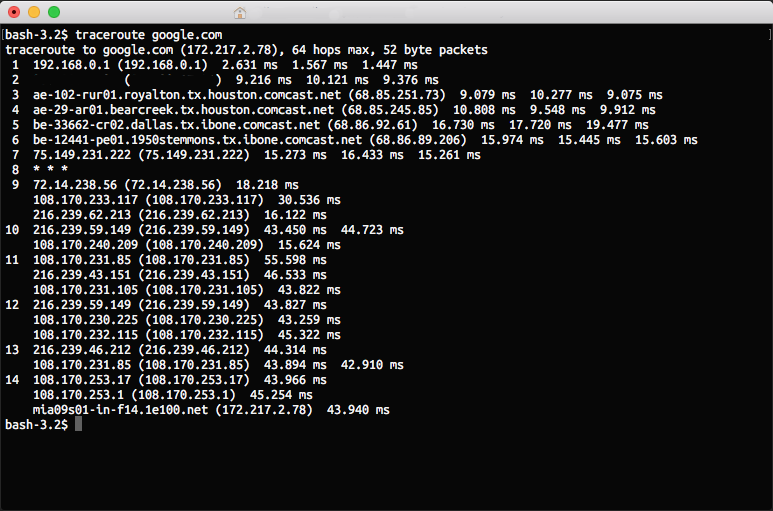 Visual traceroute tool